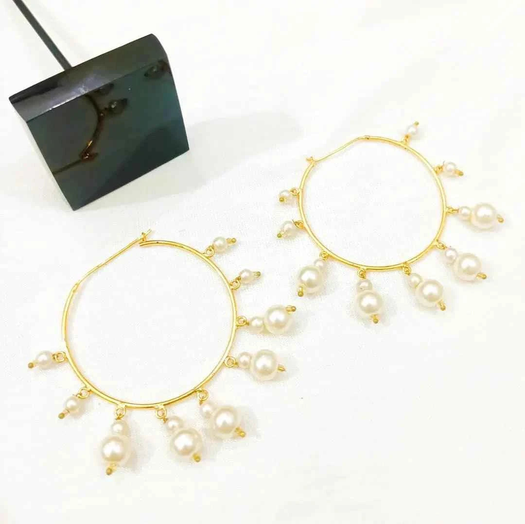 Round Earrings Pair E-9
