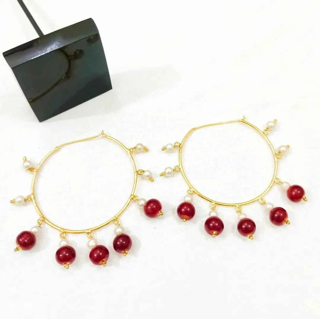 Round Earrings Pair E-10