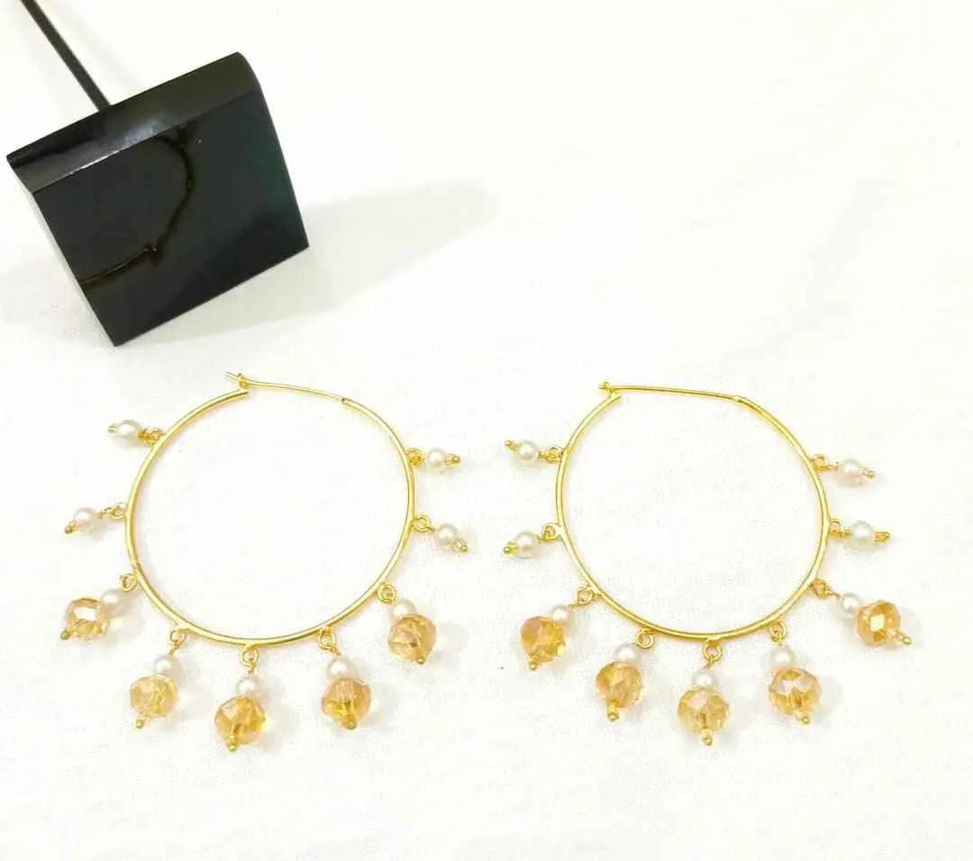 Round Earrings Pair E-11