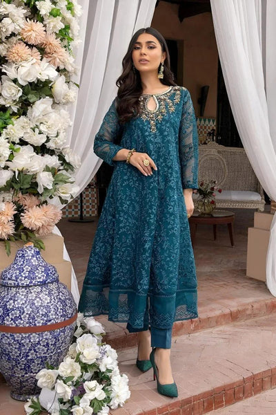 3 Pcs Unstitched Embroidered.