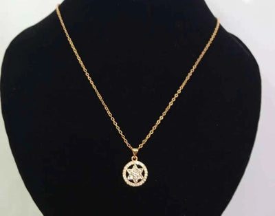 Star Shaped Gold Plated Pendant