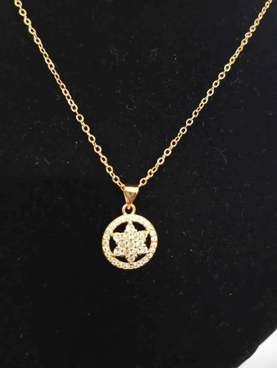 Star Shaped Gold Plated Pendant