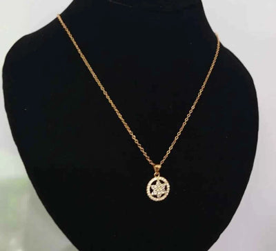 Star Shaped Gold Plated Pendant