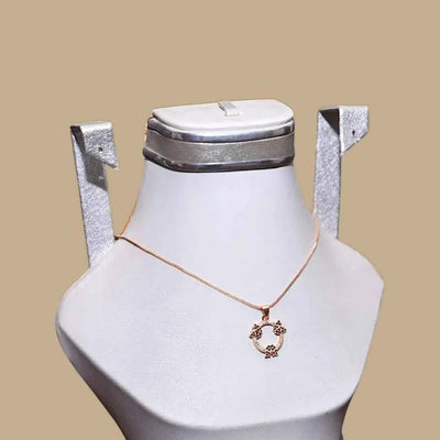 Butterfly Design Gold Plated Crystal Locket N-2