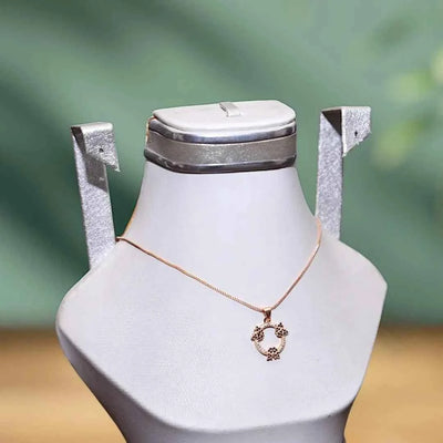 Butterfly Design Gold Plated Crystal Locket N-2