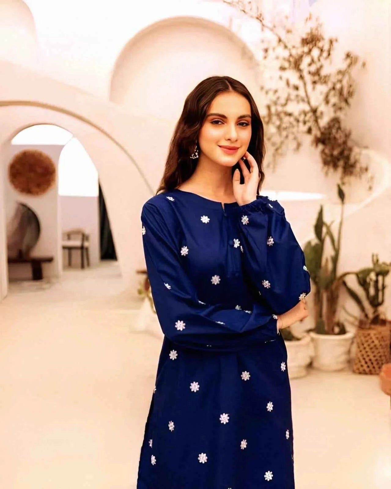 2 Pcs Women's Unstitched Embroidered Suit