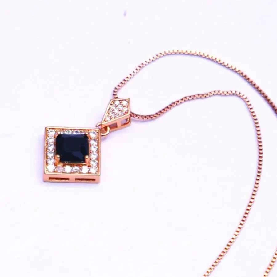 Gold Plated Crystal Pendant N-9