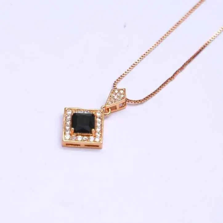 Gold Plated Crystal Pendant N-9