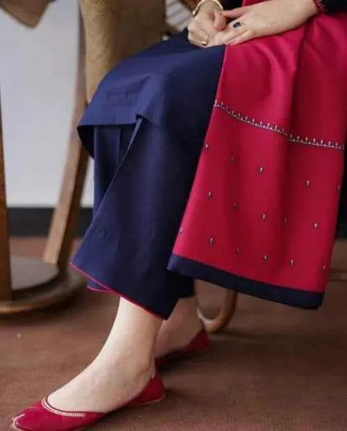 3 Pcs Women's Unstitched Embroidered Suit