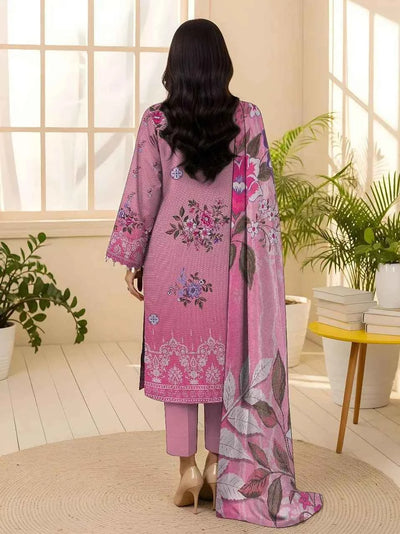 3 Pcs Women's Unstitched Printed Suit
