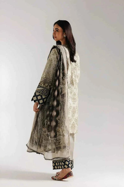 3 Pcs Women's Unstitched Printed Suit