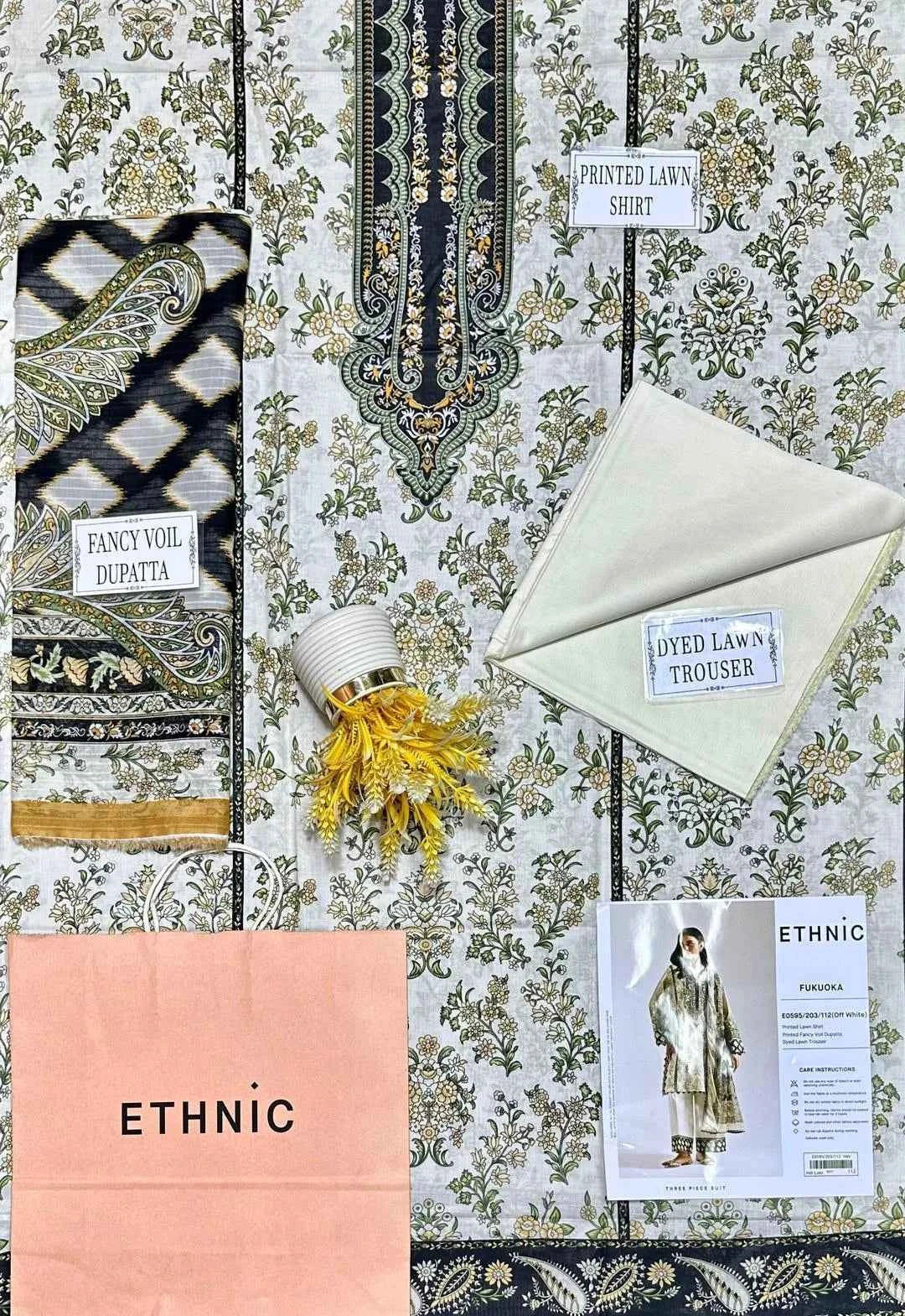 3 Pcs Women's Unstitched Printed Suit